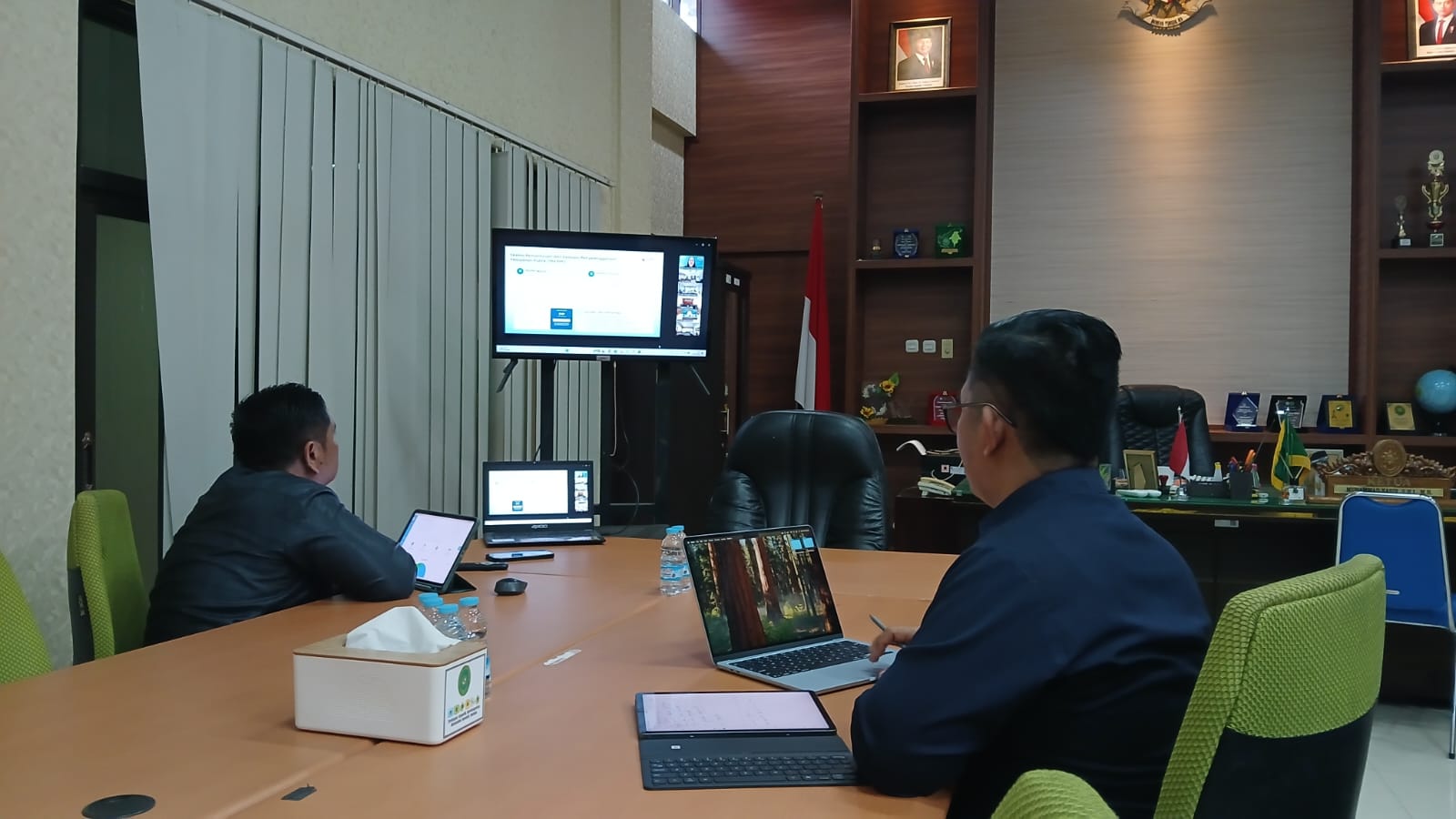 Tingkatkan Kualitas Pelayanan Publik, Pengadilan Agama Tarakan Ikuti Sosialisasi Pemantauan dan Evaluasi Kinerja Penyelenggaraan Pelayanan Publik (PEKPP) via Zoom