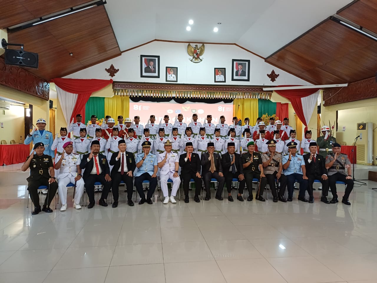 Pengukuhan Pasukan Pengibar Bendera Pusaka (Paskibraka) Kota Tarakan Tahun 2026 