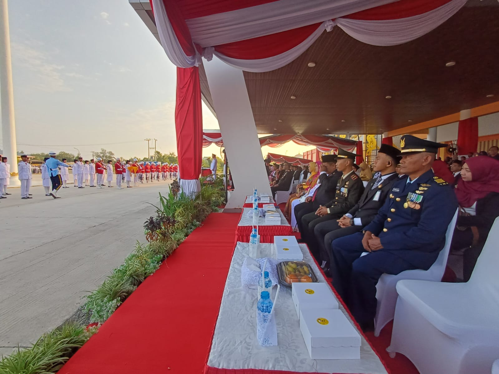 Upacara Penurunan Bendera HUT ke-81 RI