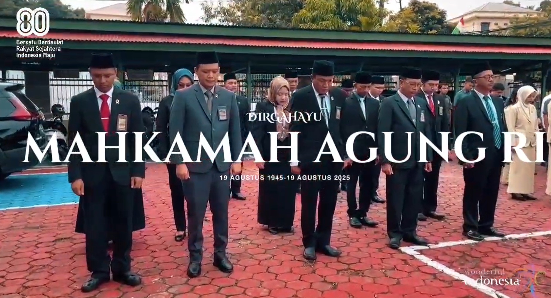 Upacara HUT Mahkamah Agung Ke-80